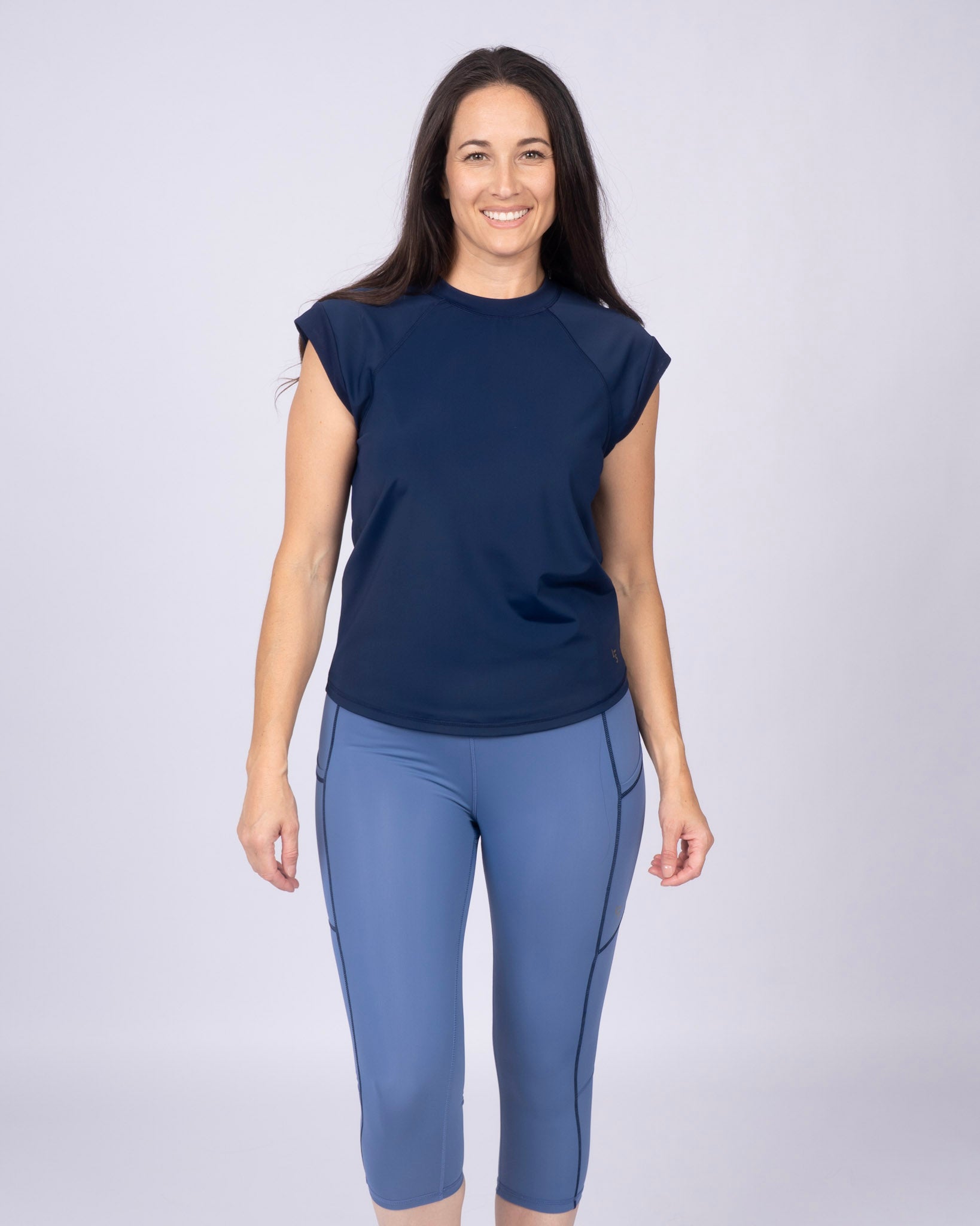 Swim & Sport Short Sleeve Top Marine