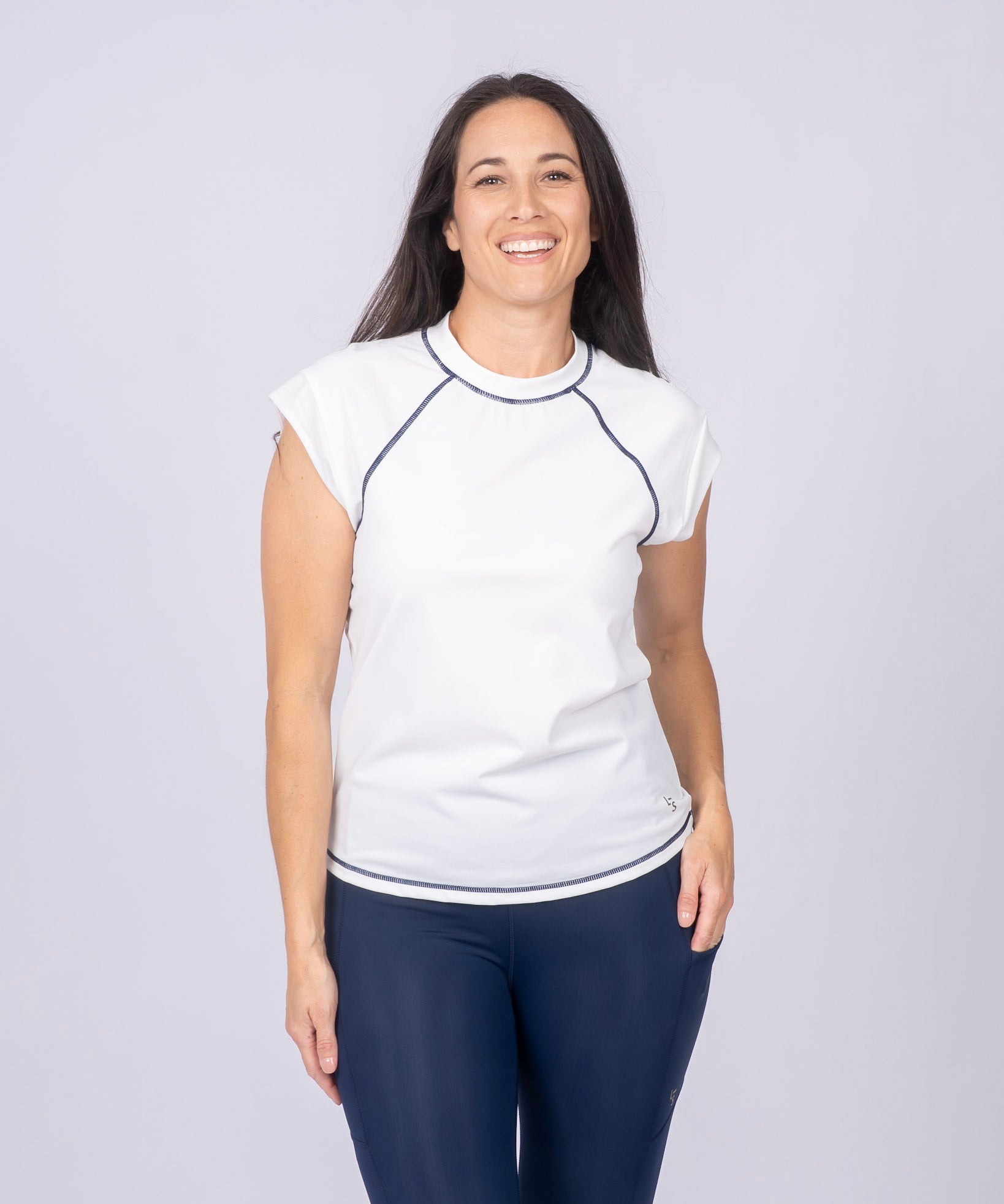 Swim & Sport Short Sleeve Top Salt