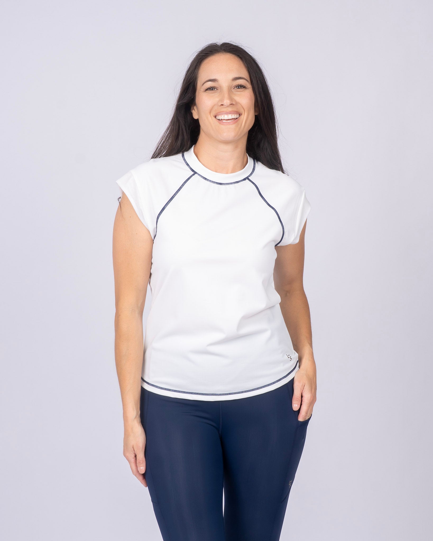 Swim & Sport Short Sleeve Top Salt