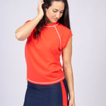 Swim & Sport Short Sleeve Top Sea Rose