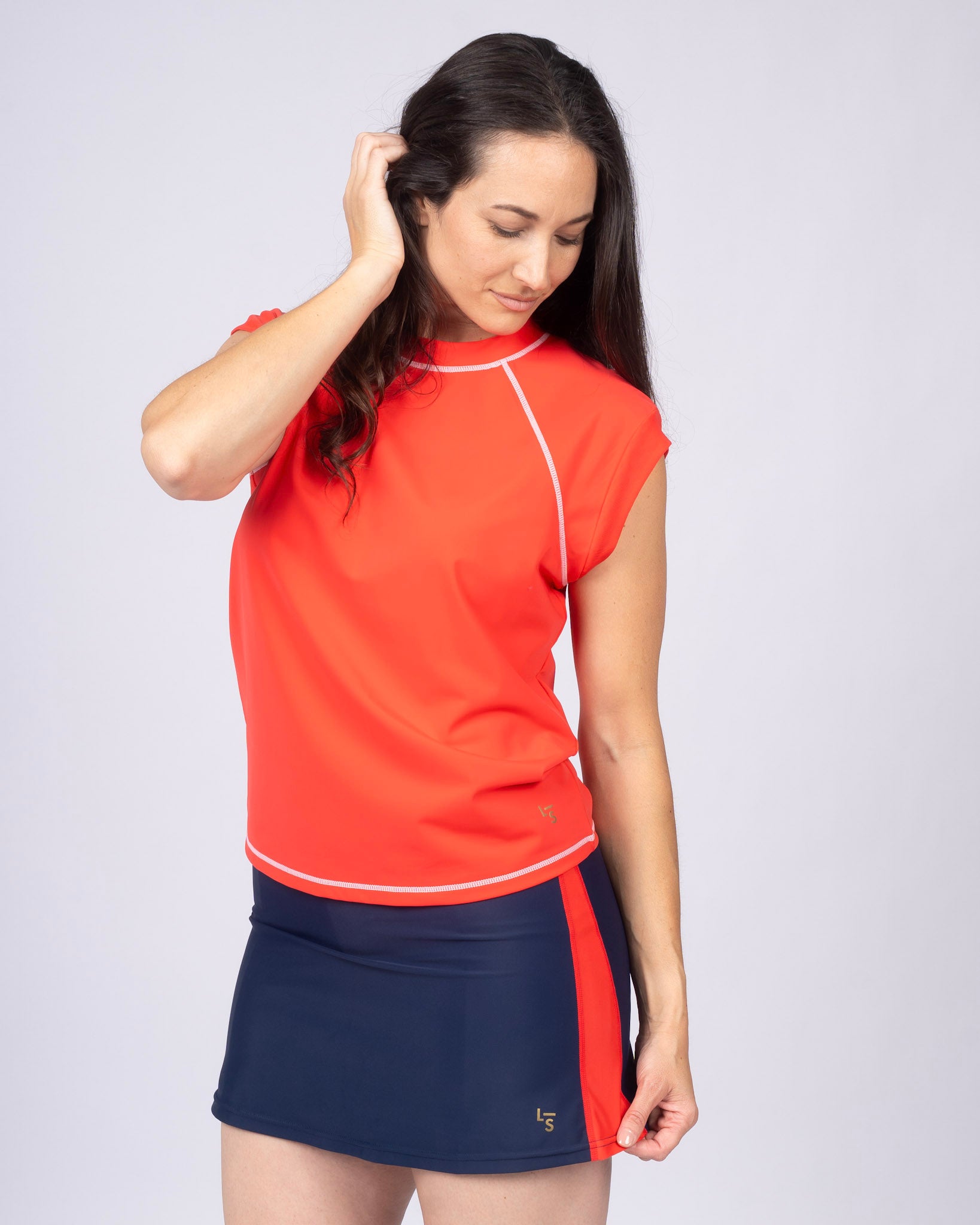 Swim & Sport Short Sleeve Top Sea Rose