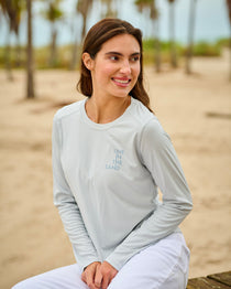 Women's Seize the Ray Rashguard Pearl Grey