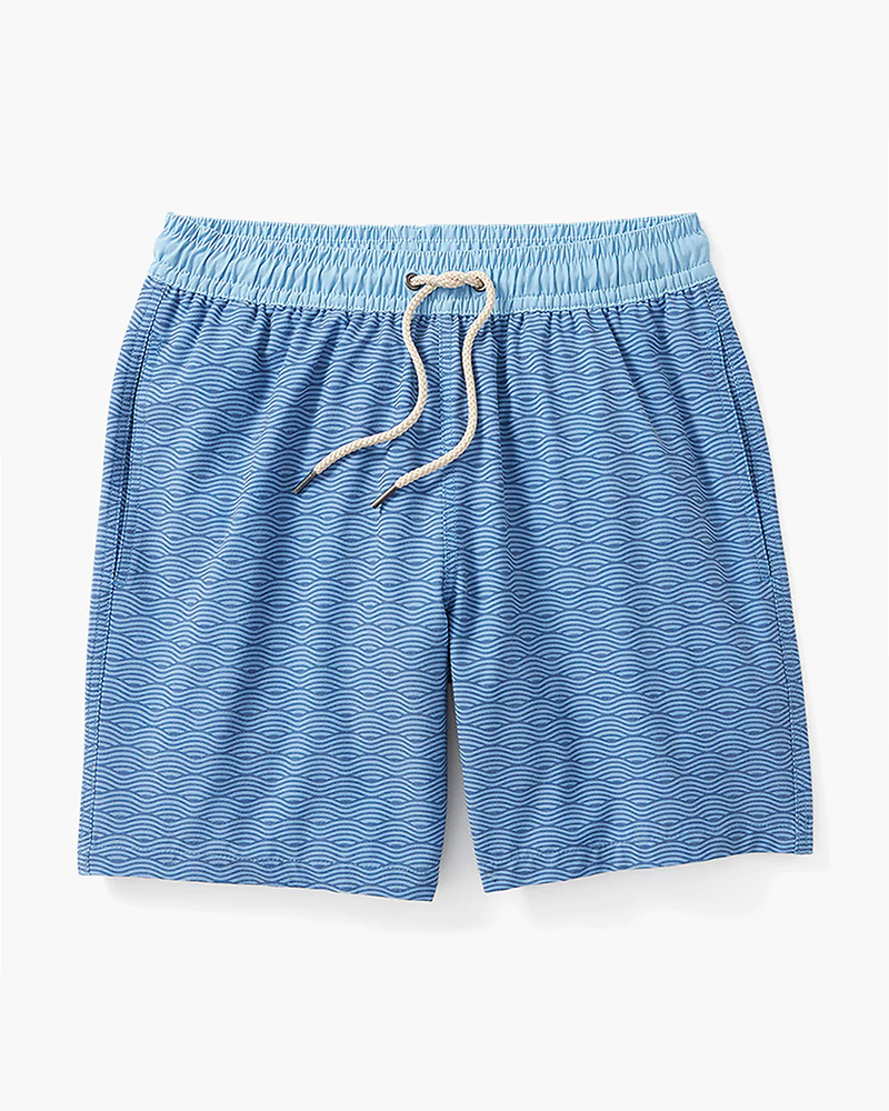 Fair Harbor Bayberry Trunk - Blue Waves - Line In The Sand Swim