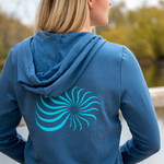 Afternoon Zip Hoodie Faded Navy