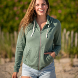 Afternoon Zip Hoodie Sage Green
