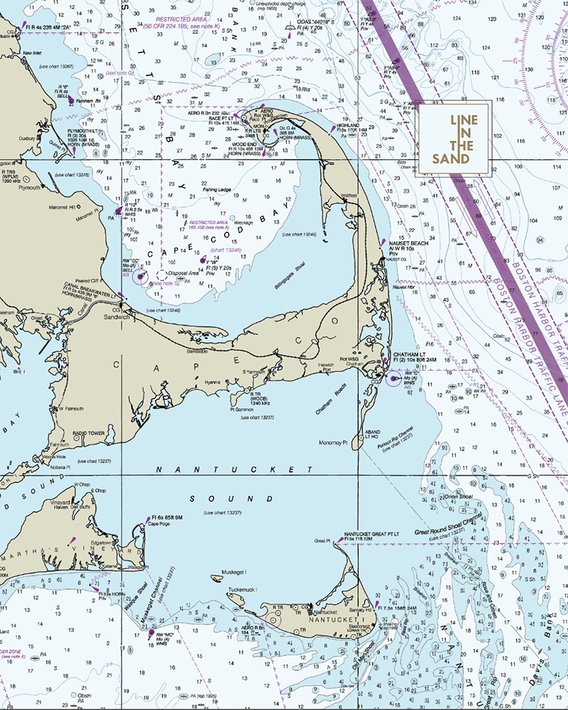 Line Work Nautical Map Blue Nautical Map