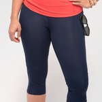 Jump In 3/4 Swim Leggings Marine with Mesh