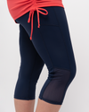 Jump In 3/4 Swim Leggings Marine with Mesh
