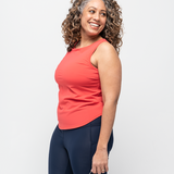 Go Deep Sun & Swim Tank with Built-in Bra - Coral
