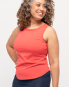 Go Deep Sun &amp; Swim Tank with Built-in Bra - Coral