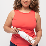 Go Deep Sun & Swim Tank with Built-in Bra - Coral